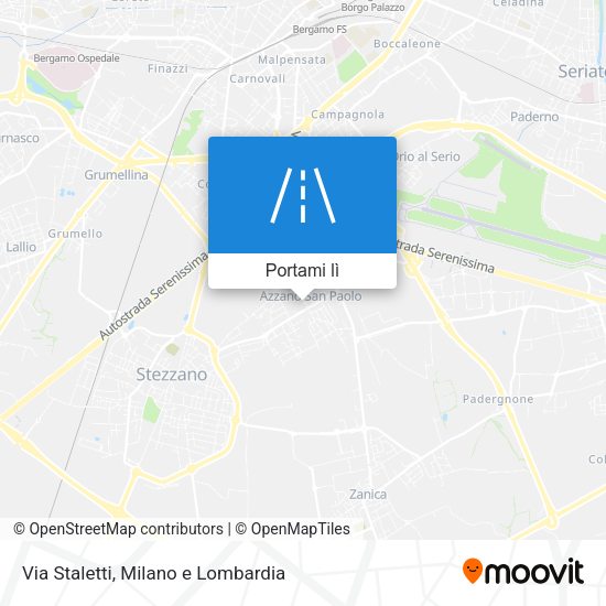 Mappa Via Staletti