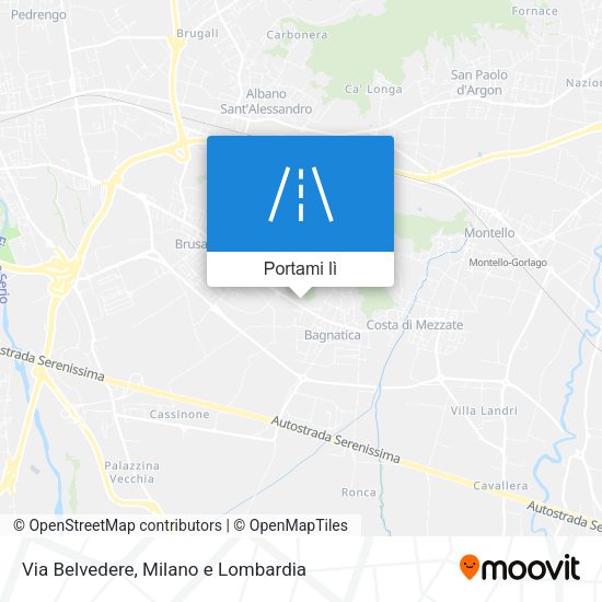 Mappa Via Belvedere
