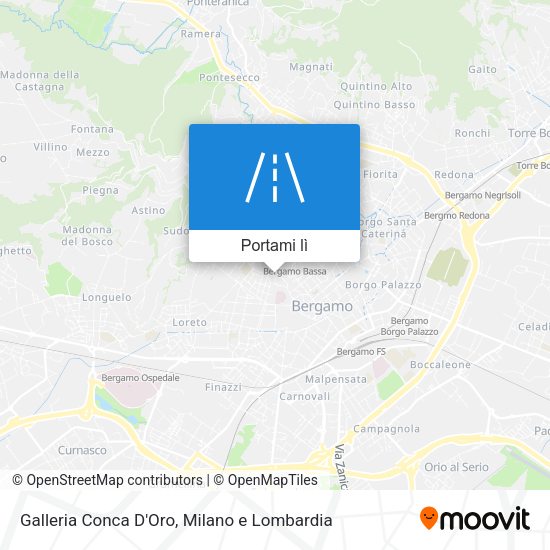Mappa Galleria Conca D'Oro