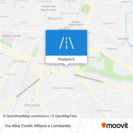 Mappa Via Alba Coralli