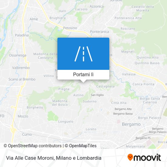 Mappa Via Alle Case Moroni