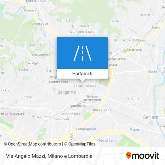 Mappa Via Angelo Mazzi