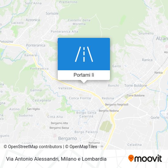 Mappa Via Antonio Alessandri
