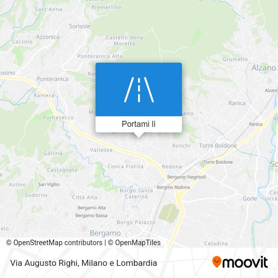 Mappa Via Augusto Righi