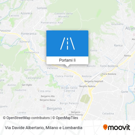 Mappa Via Davide Albertario