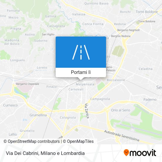 Mappa Via Dei Cabrini