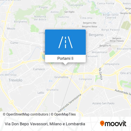 Mappa Via Don Bepo Vavassori