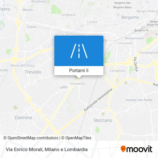 Mappa Via Enrico Morali
