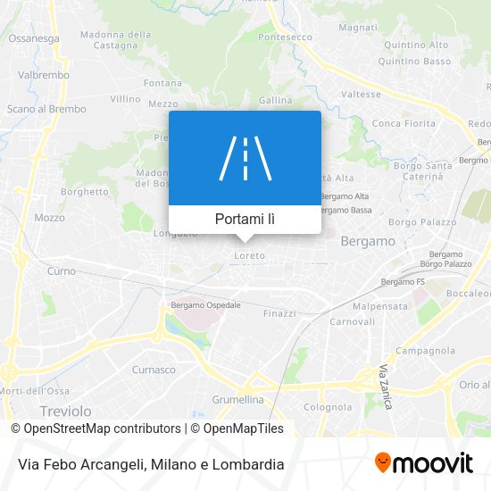 Mappa Via Febo Arcangeli