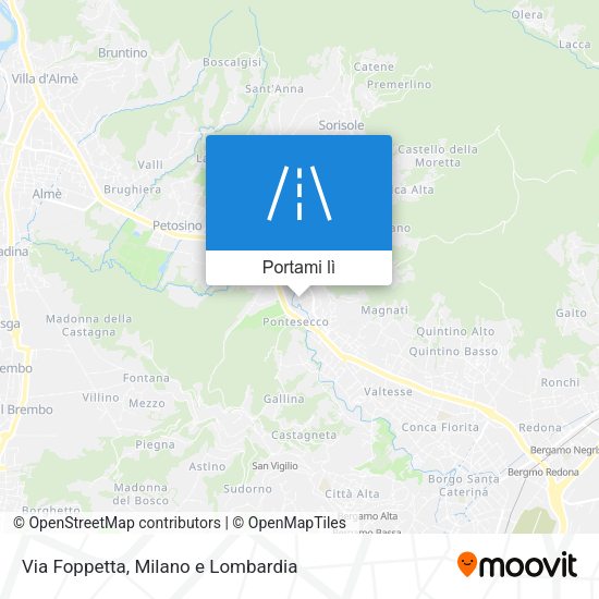 Mappa Via Foppetta