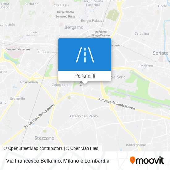 Mappa Via Francesco Bellafino
