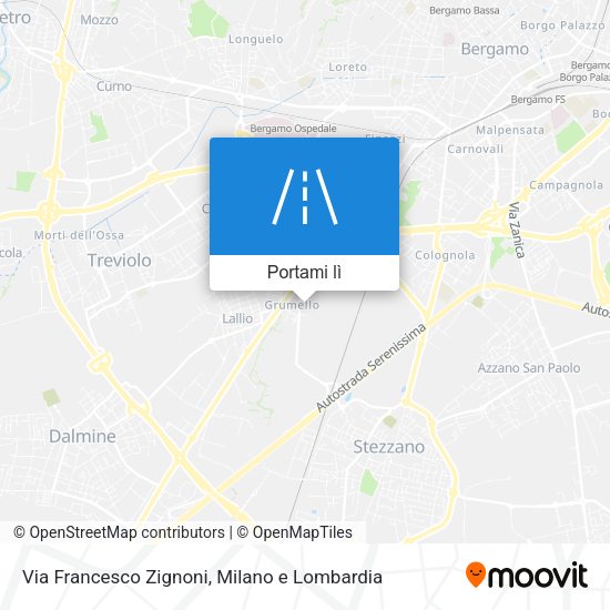 Mappa Via Francesco Zignoni