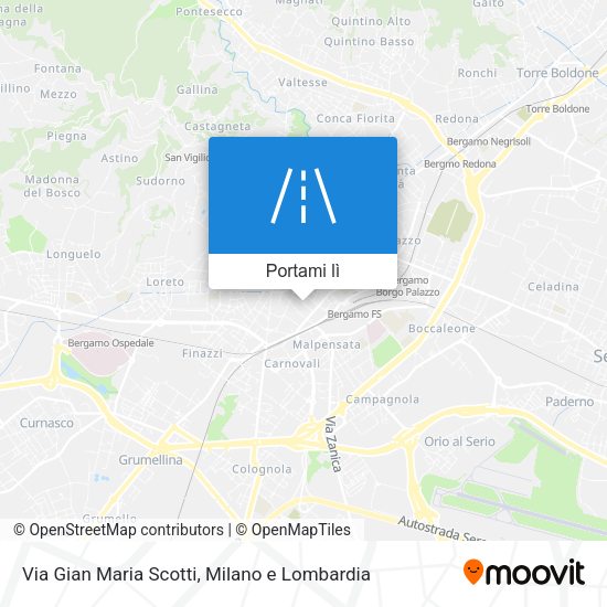 Mappa Via Gian Maria Scotti