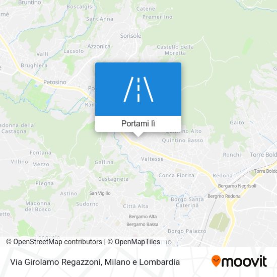 Mappa Via Girolamo Regazzoni