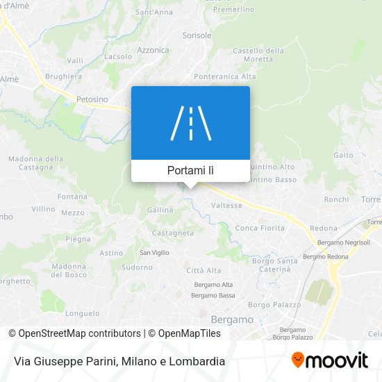 Mappa Via Giuseppe Parini