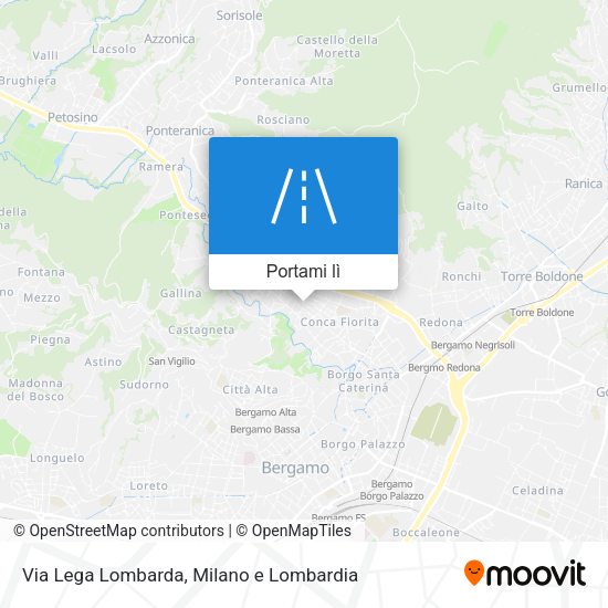 Mappa Via Lega Lombarda