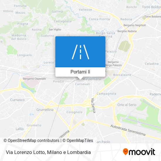 Mappa Via Lorenzo Lotto