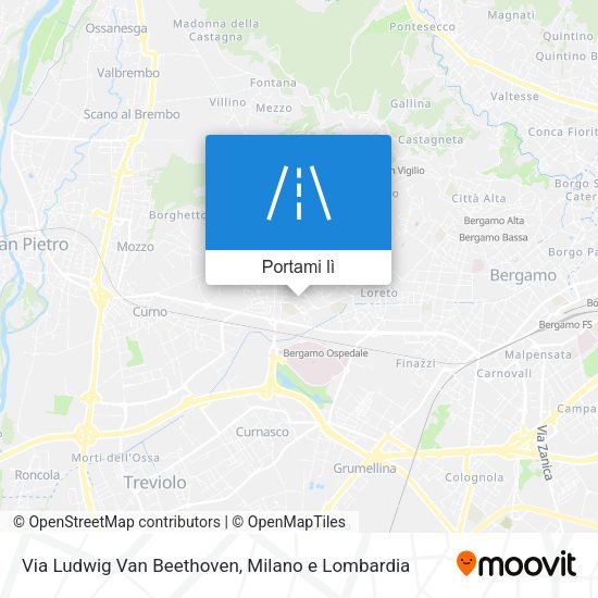 Mappa Via Ludwig Van Beethoven
