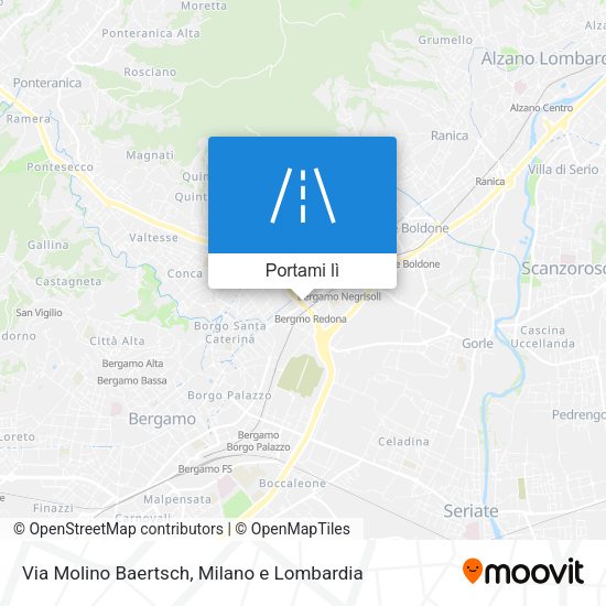 Mappa Via Molino Baertsch