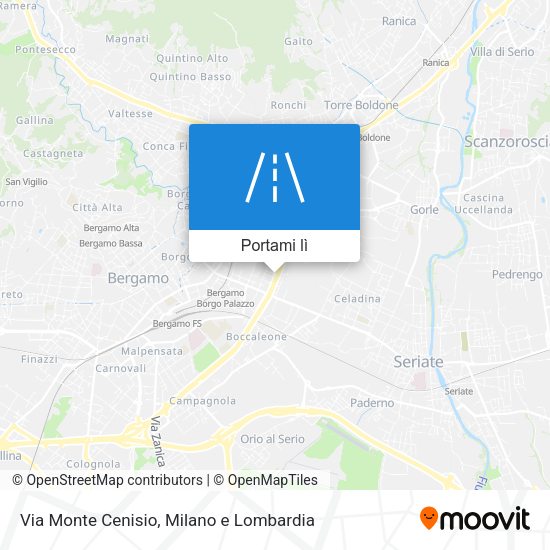 Mappa Via Monte Cenisio