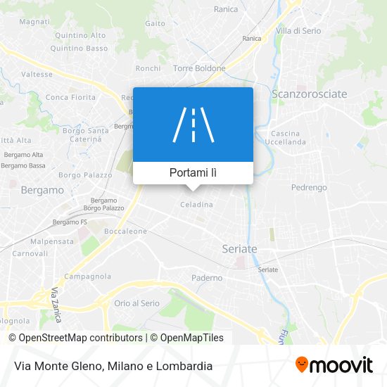 Mappa Via Monte Gleno