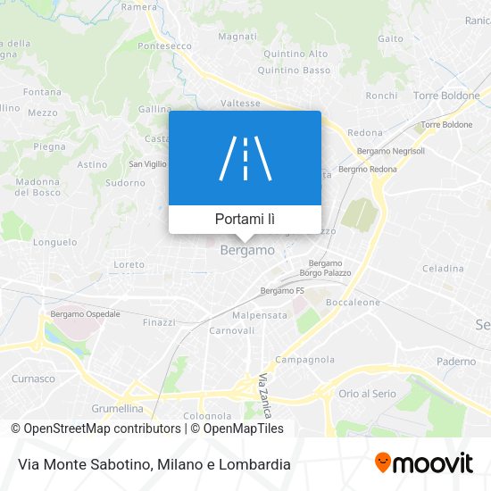 Mappa Via Monte Sabotino