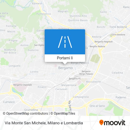 Mappa Via Monte San Michele