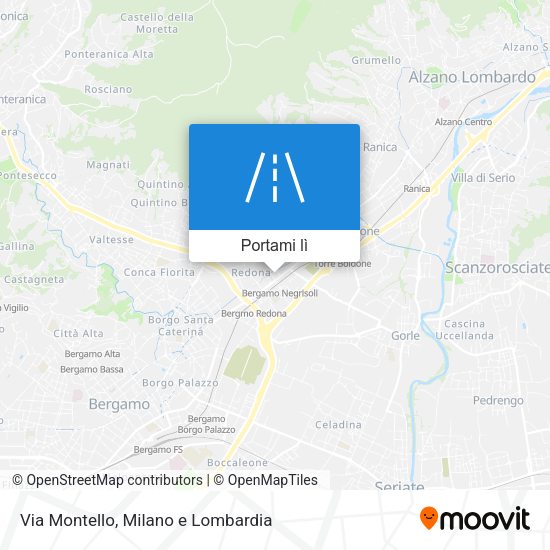 Mappa Via Montello