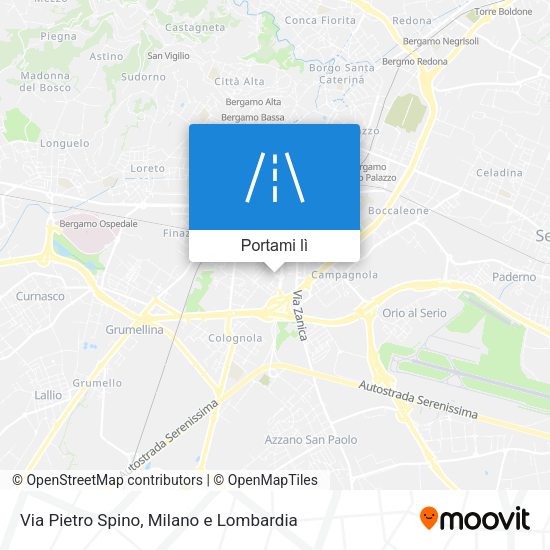 Mappa Via Pietro Spino