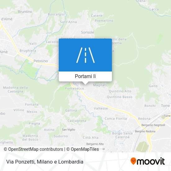 Mappa Via Ponzetti