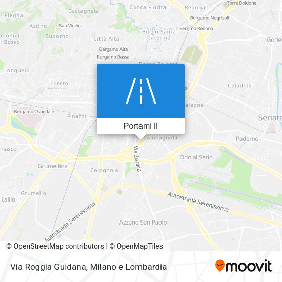 Mappa Via Roggia Guidana