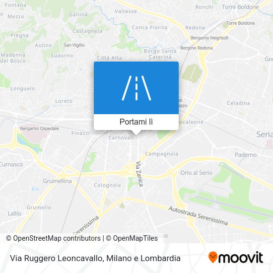 Mappa Via Ruggero Leoncavallo