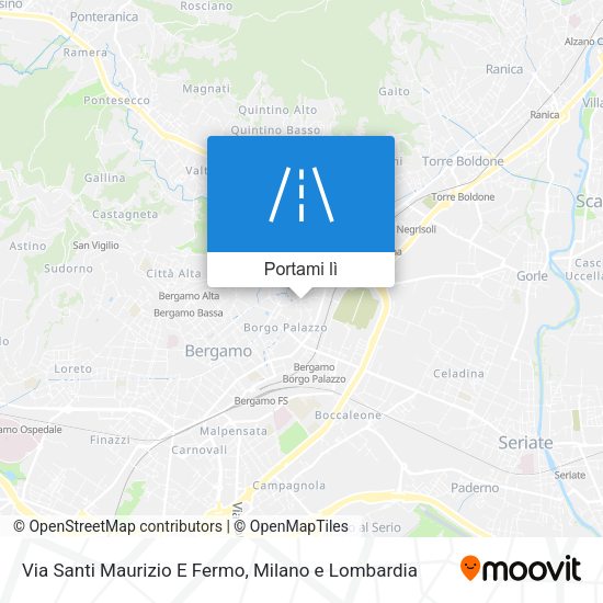 Mappa Via Santi Maurizio E Fermo