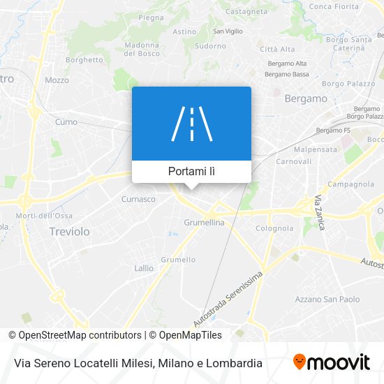 Mappa Via Sereno Locatelli Milesi