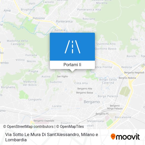 Mappa Via Sotto Le Mura Di Sant'Alessandro