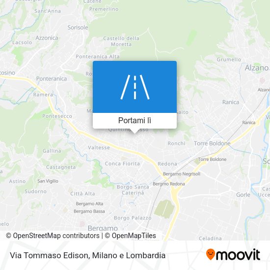 Mappa Via Tommaso Edison
