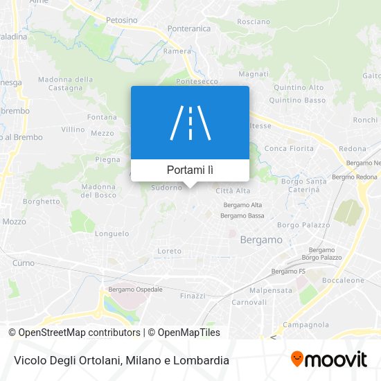 Mappa Vicolo Degli Ortolani