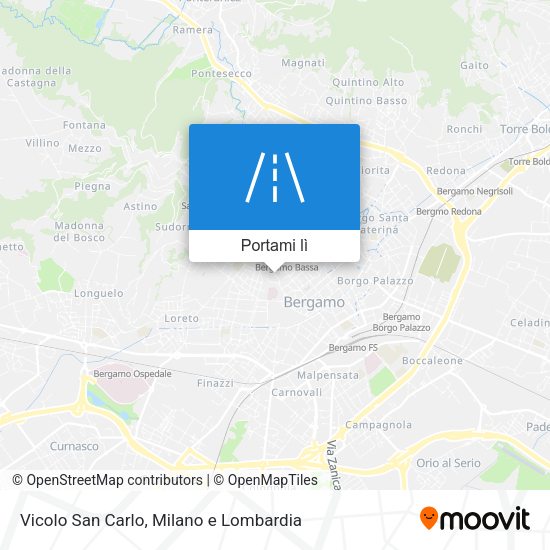 Mappa Vicolo San Carlo
