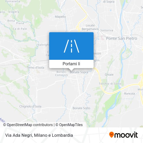 Mappa Via Ada Negri
