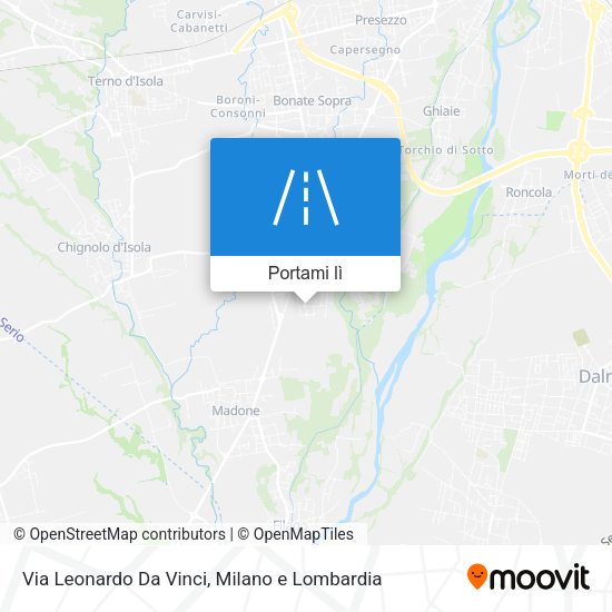 Mappa Via Leonardo Da Vinci