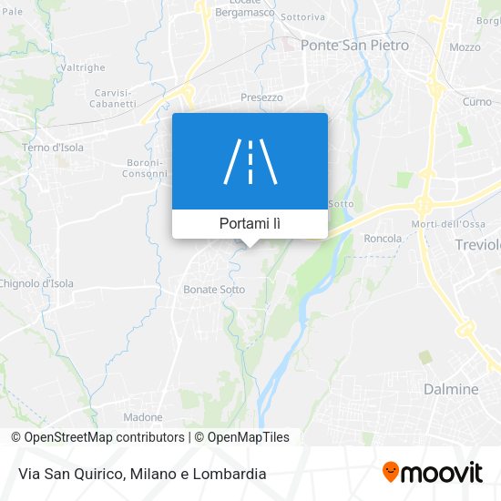 Mappa Via San Quirico