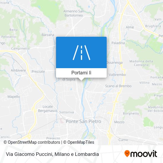 Mappa Via Giacomo Puccini