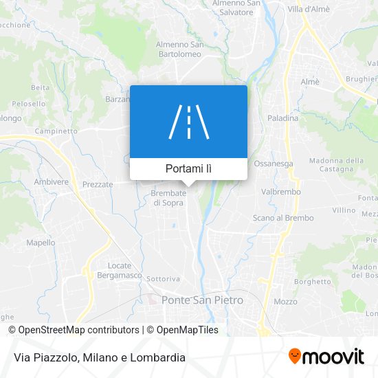 Mappa Via Piazzolo