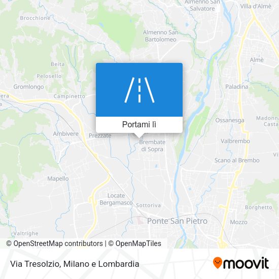 Mappa Via Tresolzio