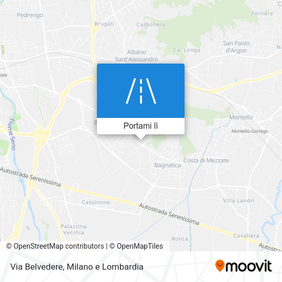 Mappa Via Belvedere