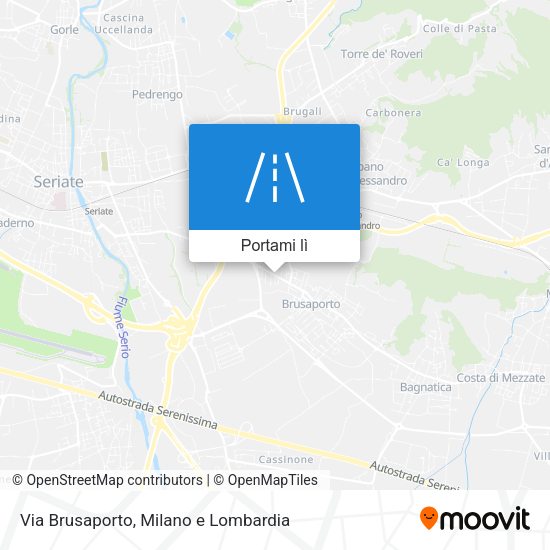 Mappa Via Brusaporto