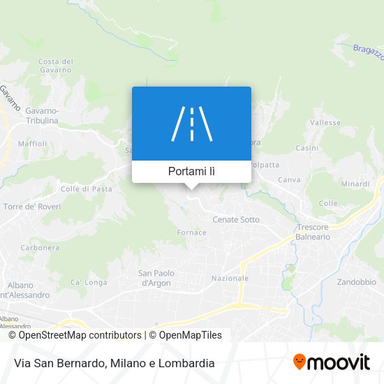Mappa Via San Bernardo