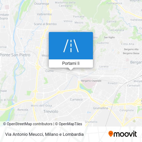 Mappa Via Antonio Meucci