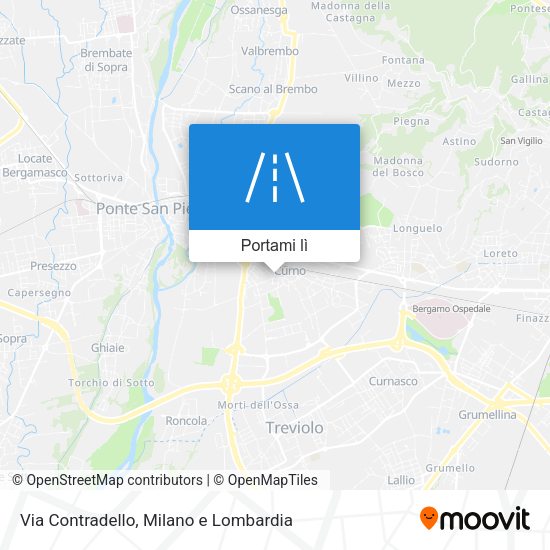Mappa Via Contradello