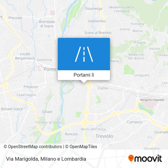 Mappa Via Marigolda